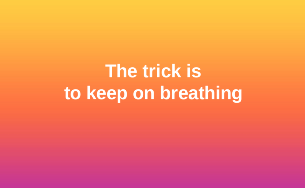 Deep breathing challenge