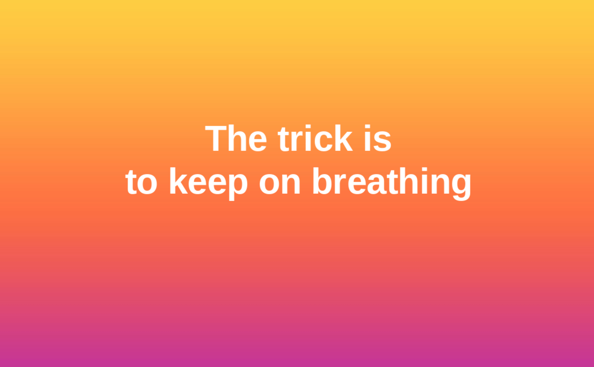 Deep Breathing Exercise