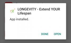 LONGEVITY - Extend YOUR Lifespan App Installed